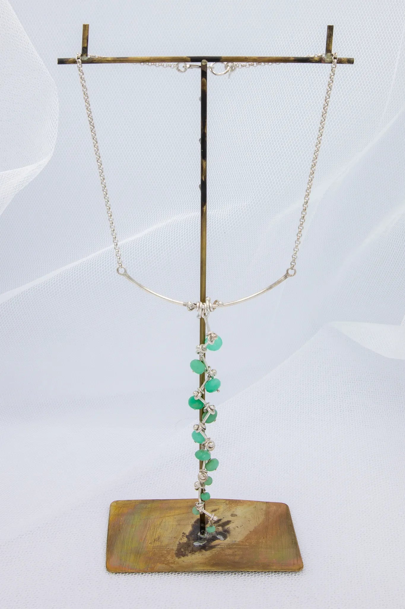 Chrysoprase and Silver