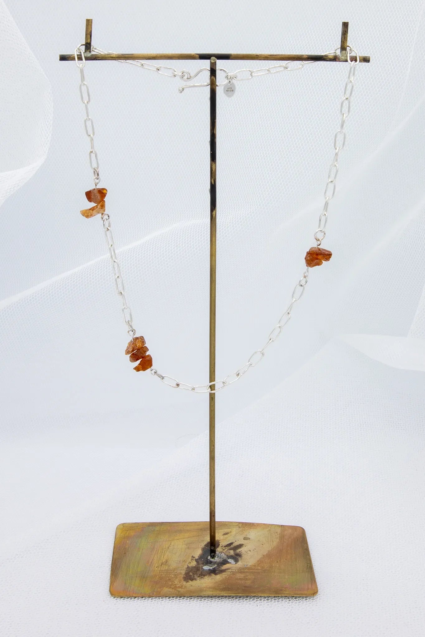 Citrine and Silver Chain