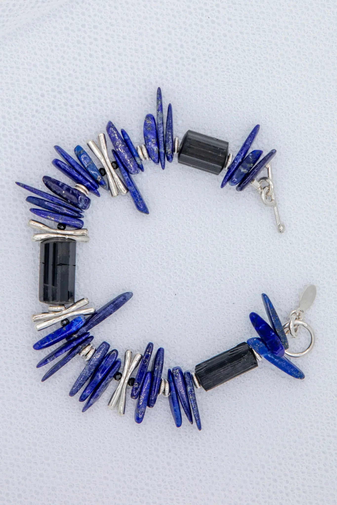 Lapis Lazuli, Tourmaline and Silver